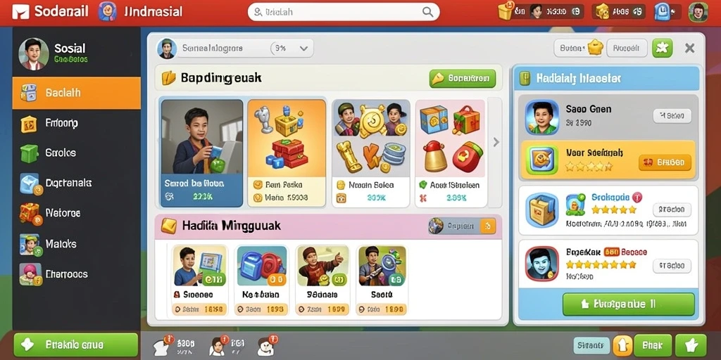 Antarmuka unduhan film untuk menonton offline.