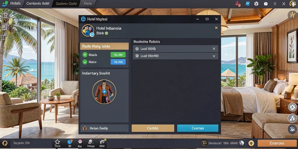 Gambaran menarik dari grafis latar belakang game.