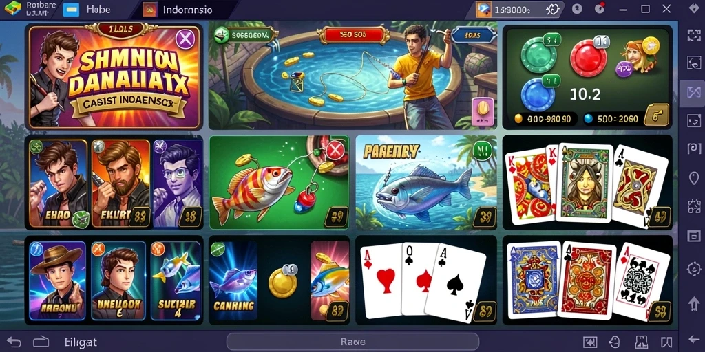 Screenshot menunjukkan peta dunia yang luas dan beragam.