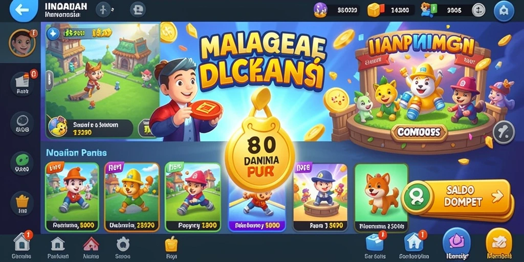 Screen dari mode multiplayer yang menampilkan banyak pemain.